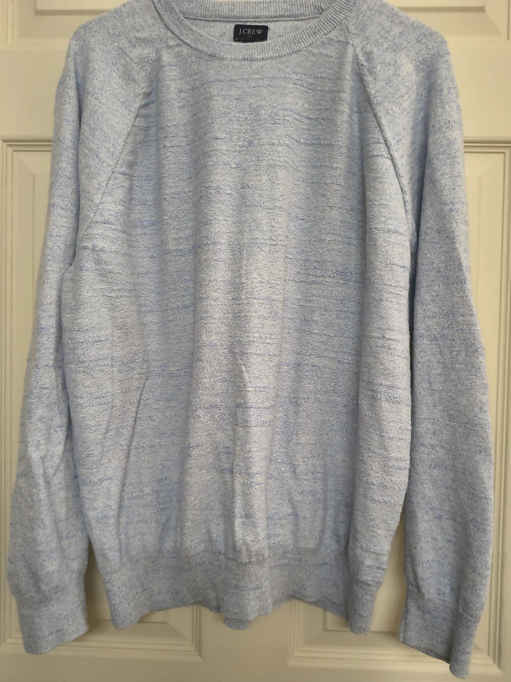 J. Crew Men’s Heather Light Blue Crewneck Sweater 🔥